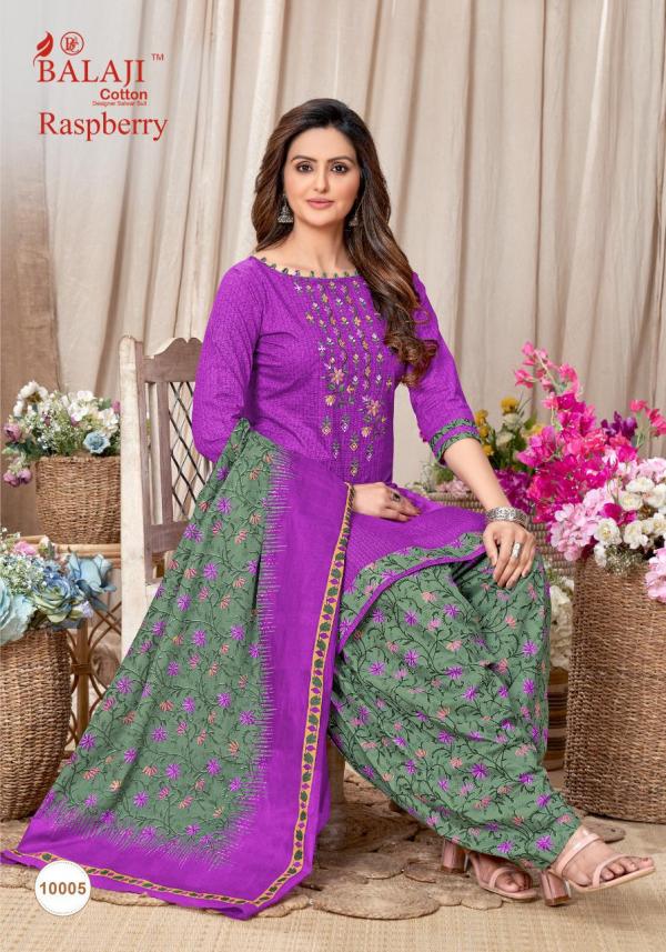 Balaji Raspberry Patiyala Vol-10 Cotton Designer Dress Material